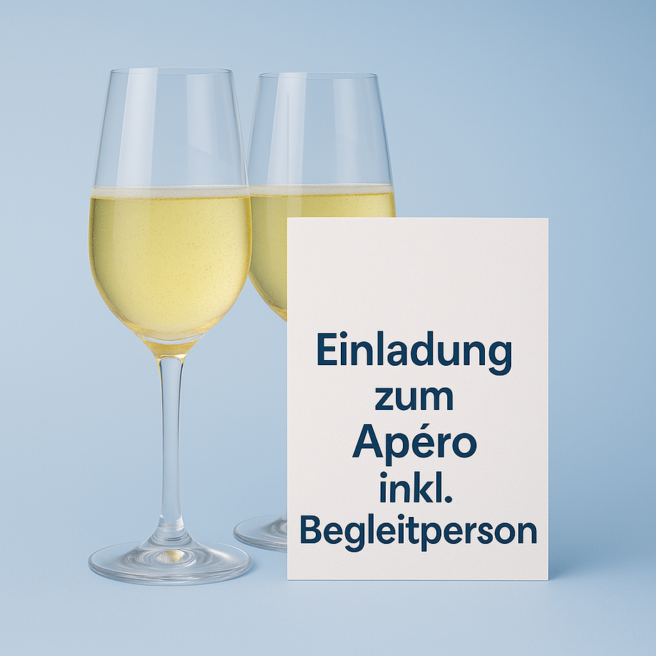 Einladung zum Einweihungsapéro inkl. Begleitperson