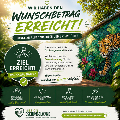 Wunschbetrag erreicht – Gemeinsam haben wir es geschafft!