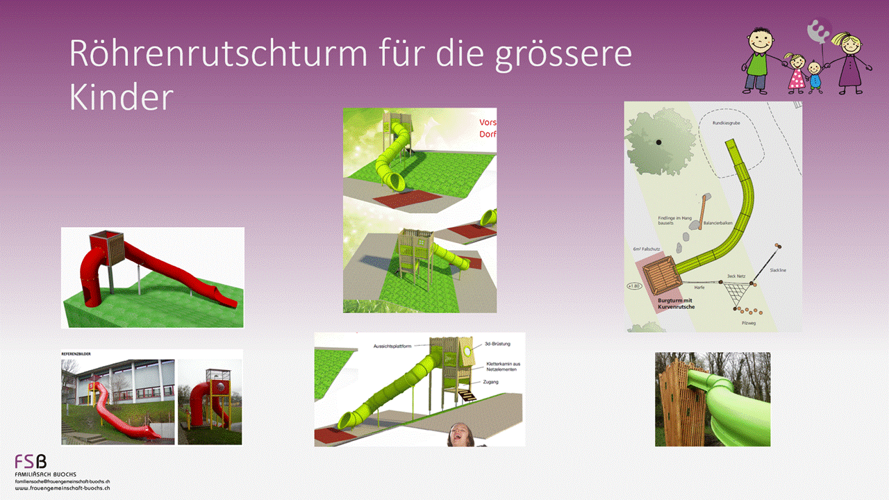 Neugestaltung Spielplatz Dorfpark Buochs