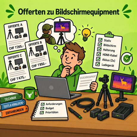 Bildschirmequipment beschaffen – vier Augen sehen mehr