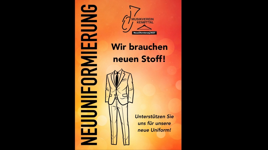 Neuuniformierung 2027 Musikverein Kempttal