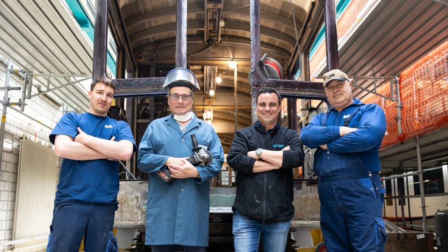 Neue Radsätze für den historischen WSB Bse 4/4 116 (Salonwagen)