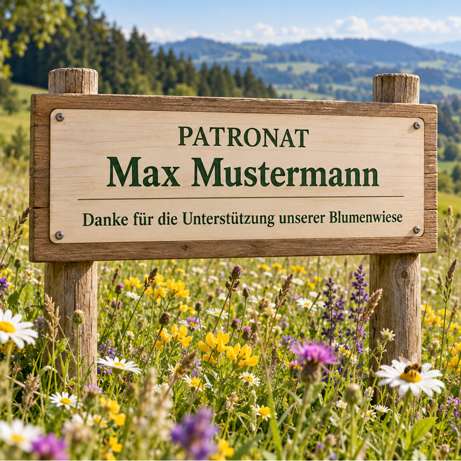 Patronat – Hauptsponsor der Wildblumenwiese