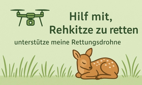 Rehkitz-Rettungsdrohne im Seetal