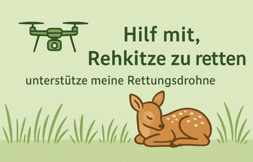 Rehkitz-Rettungsdrohne im Seetal