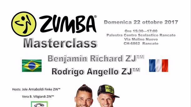  Zumba® Masterclass con Benjamin Richard e Rodrigo Angello 