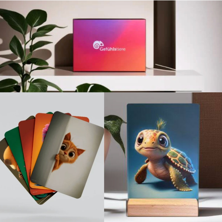 Gefühlstiere - 23 Gefühlskarten, die Gespräche öffnen (Premium Version)