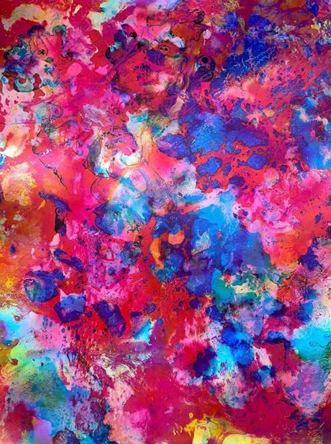 Tirage d’une oeuvre de l'artiste-plasticienne suisse montante Maya Rochat à Cully