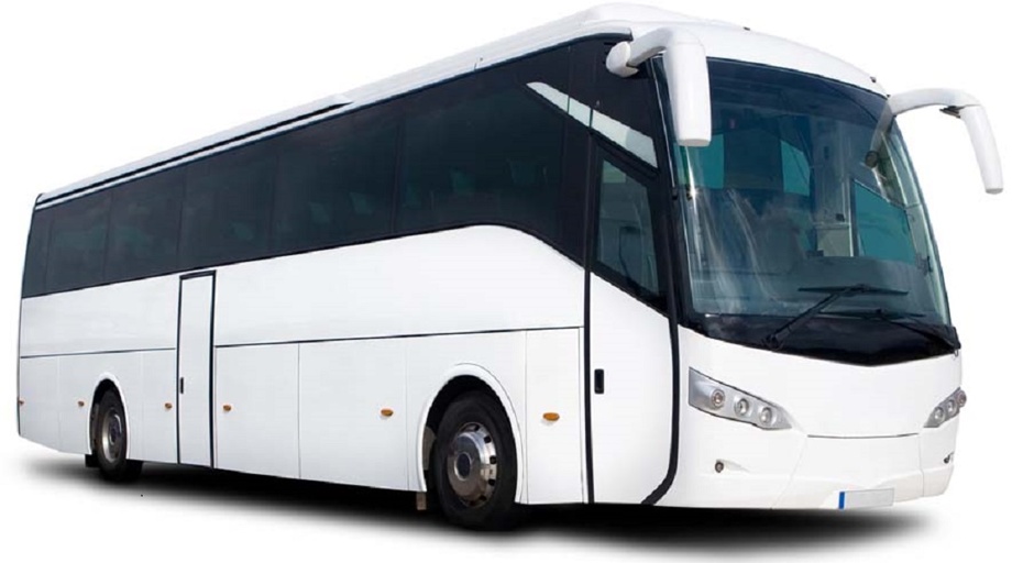 Reisebus mit Fahrer für denTransport der Sängerinnen und Sänger