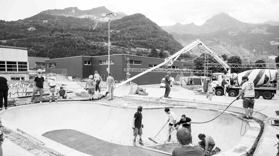 Sanierung und Erweiterung des Massiv Skateparks in Näfels