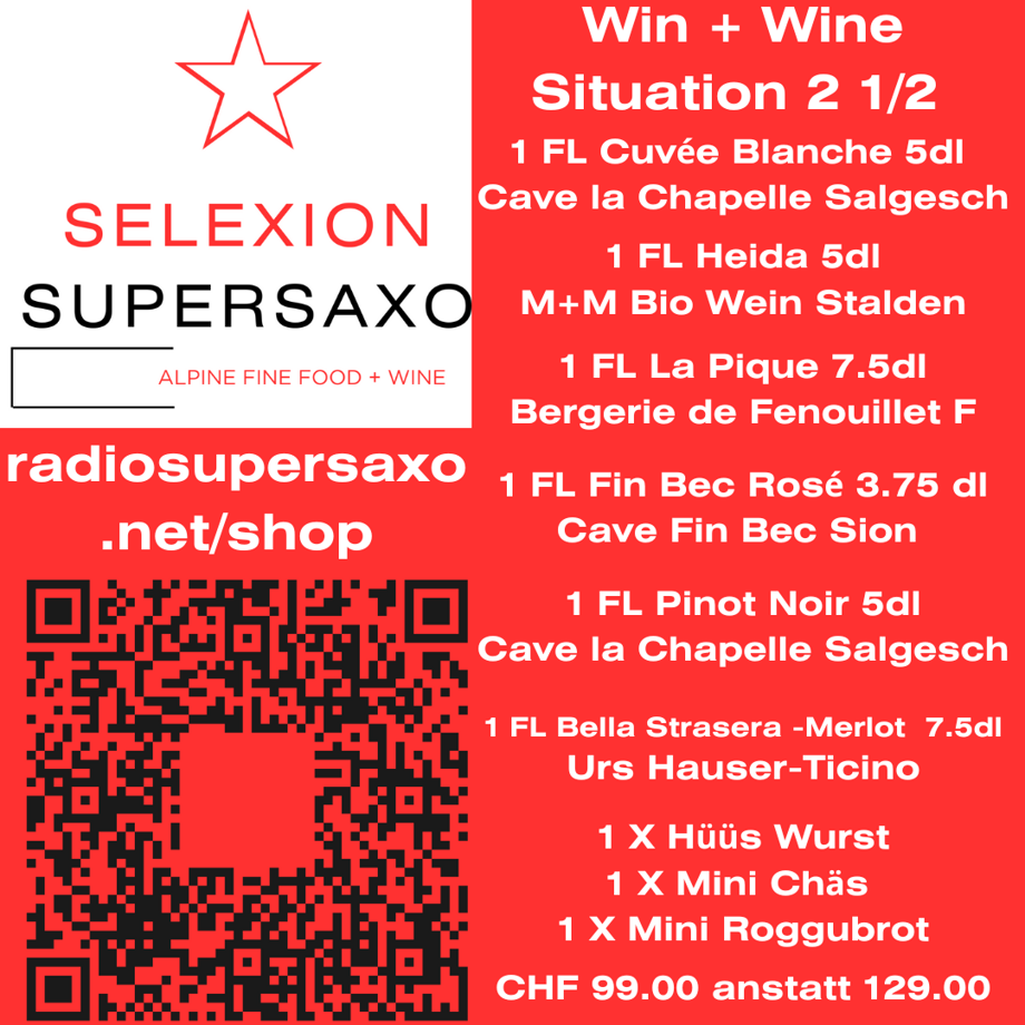 Selexion Supersaxo Wine and Wine Box 2 1/2