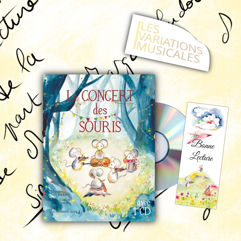 Le livre CD dédicacé, le sticker et son marque-page original !