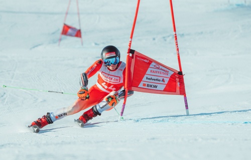Unterstütze Dominik Landolt auf dem Weg als Skialpin-Rennfahrer
