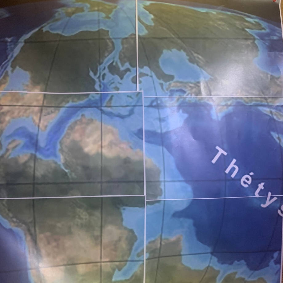 Patenschaft der Karte der Erde vor 160 Millionen Jahren