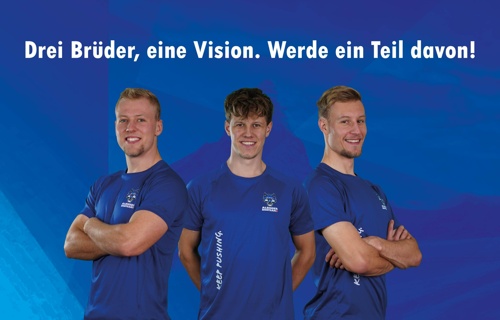 3 Brüder, 1 Ziel: Zusammen im Bob-Europacup starten!
