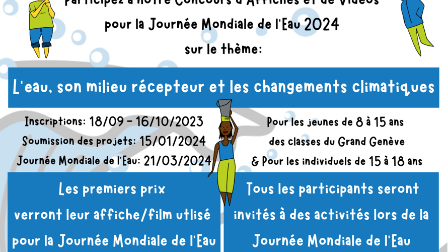 Concours d'affiches et vidéos pour la journée de l'eau