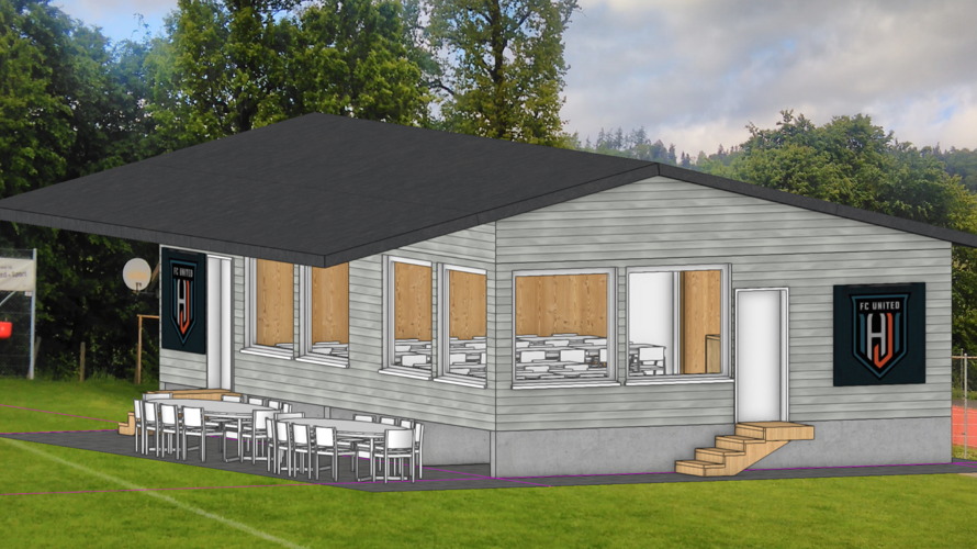 Neubau Klubhaus FC United Hermrigen-Jens