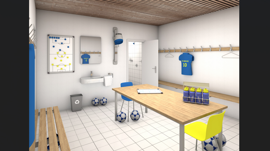 Construction de vestiaires pour les juniors du FC Coeuve !