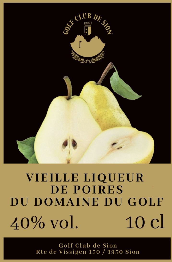 Eau-de vie de poires du domaine du golf