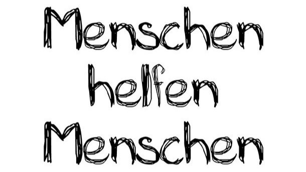 Menschen helfen menschen