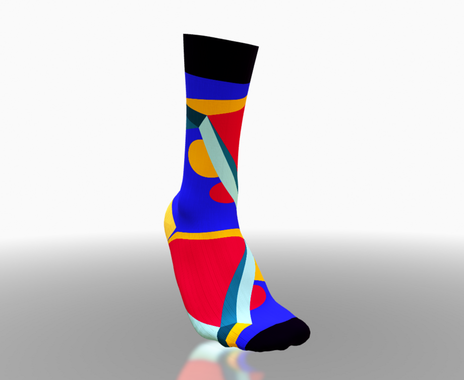 Socken mit dem Motiv