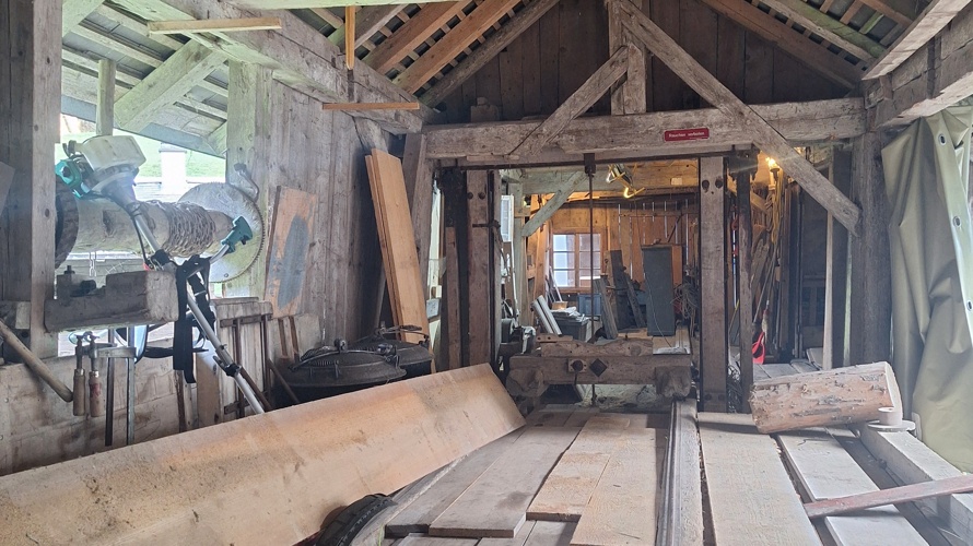 Restaurierung Alti Sagi Suld - Sägereihandwerk erlebbar machen