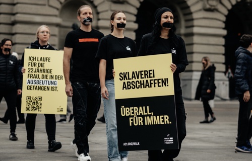 No voice - Walk for freedom Bern