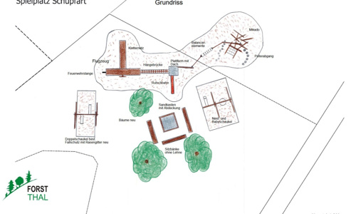 Neuer Spielplatz für den Flugplatz Schupfart
