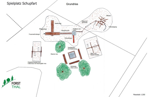 Neuer Spielplatz für den Flugplatz Schupfart