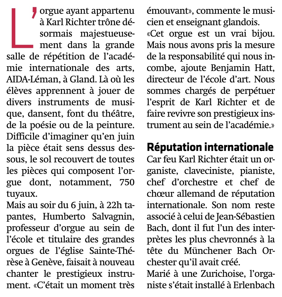 Concert d'orgue L. Desmeules