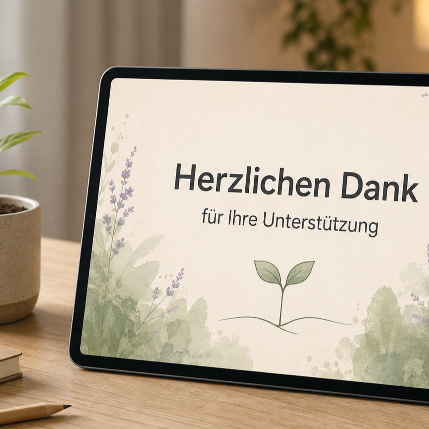 Digitaler Zukunftsgruss – Persönliches Dankeschön