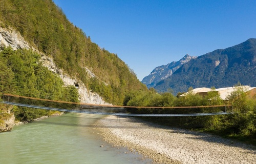 Ryysboogebrugg Gottardo Wanderweg in Erstfeld Uri