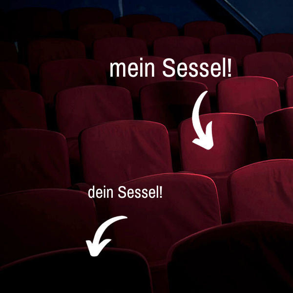 Symbolischer Kauf eines Kino Wildenmann Sessels