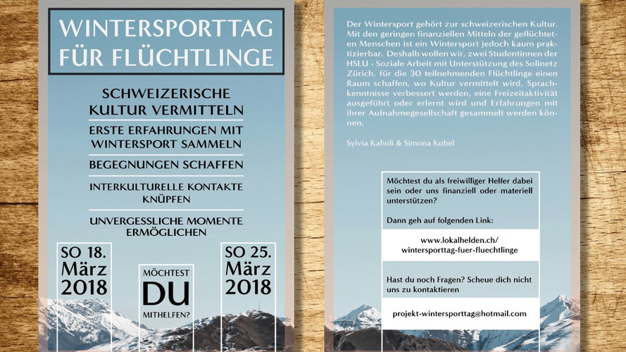 Wintersporttag für Flüchtlinge