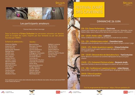 Dernière journée du festival d'art des cavernes