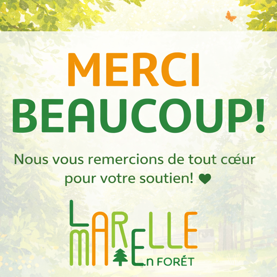 Remerciement La Marelle en Forêt