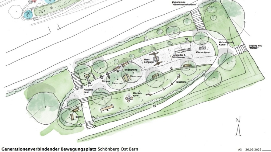 Generationenverbindender Bewegungsplatz Schönberg-Ost