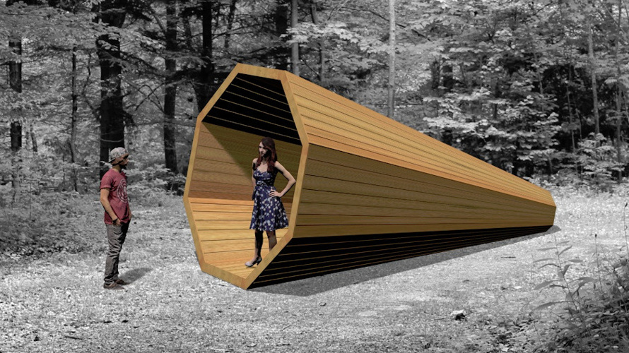 Das Ohr - Neue Installation auf dem Holzweg Thal