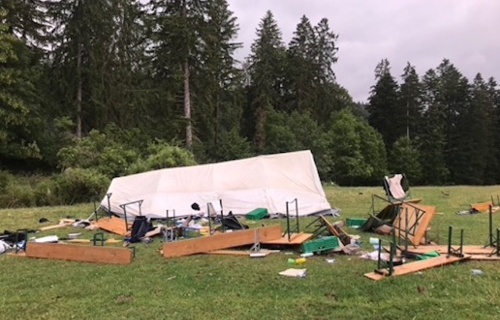 Pfadi Stadt Solothurn braucht eine Spende für Zelte nach Sturm
