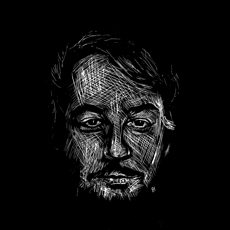 Schabkarton-Portrait