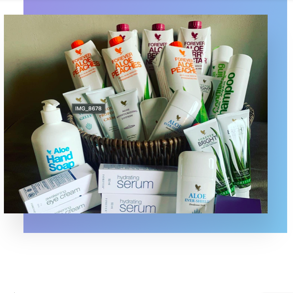 Carte signée + produit aloe vera