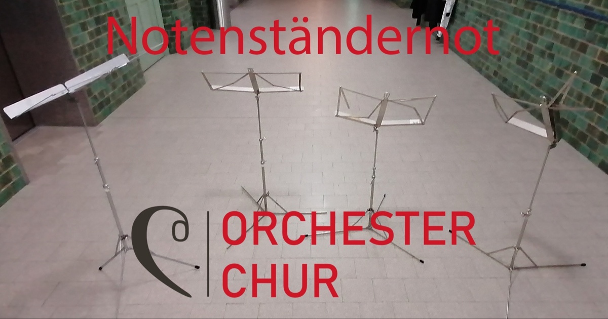 Notenständernot - Lokalhelden.ch - Crowdfunding von Raiffeisen
