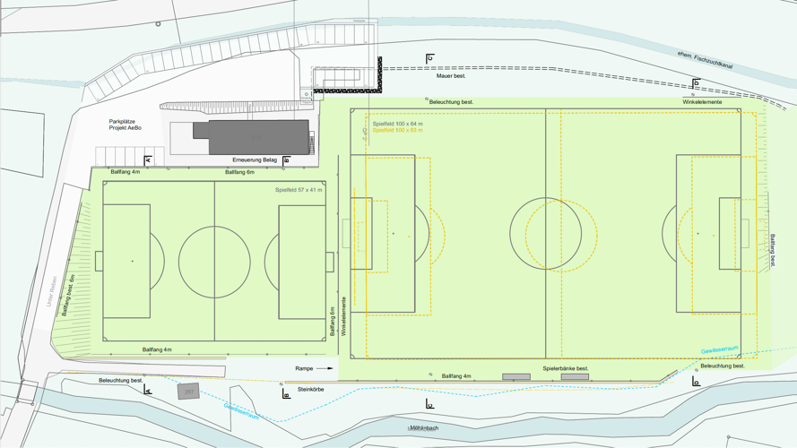 FC Zeiningen Fussballplatz Sanierung