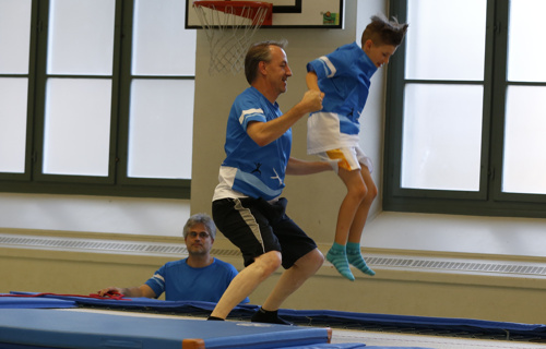 Ein Trampolin für die Kids des TV Aussersihl Zürich