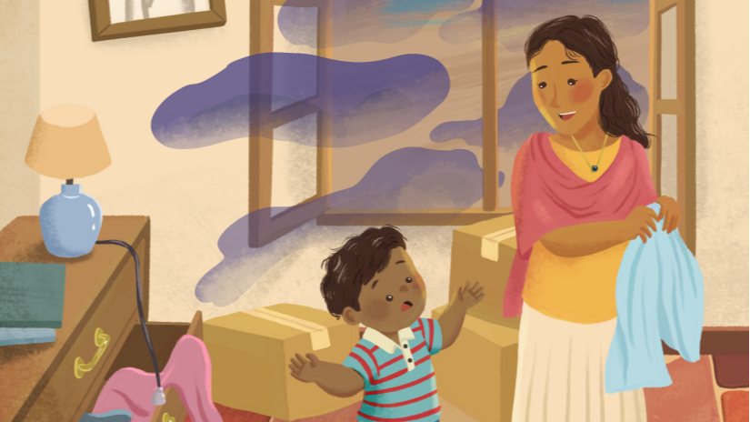 Kiran und der Nebel – Zweisprachiges Kinderbuch über Hoffnung