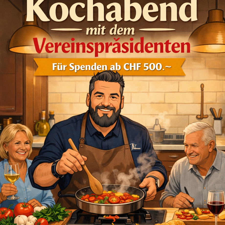Exklusiver Kochabend mit dem Vereinspräsidenten