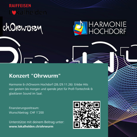 Es ist soweit: Finanzierungsphase für unser Konzert "Ohrwurm" ist live