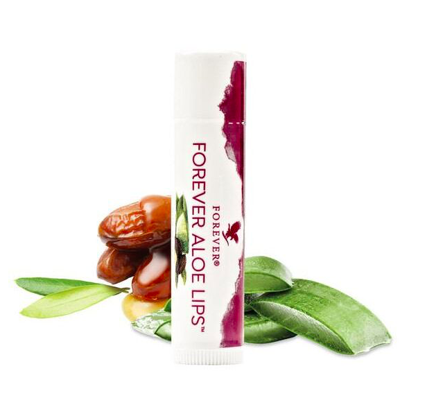 Carte de remerciement avec un baume à lèvre Aloe Vera