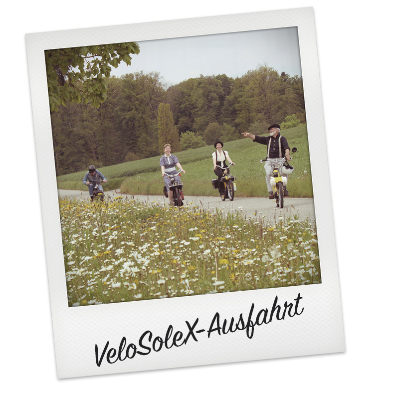 VeloSoleX-Ausflug mit Picknick