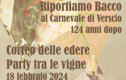 Riportiamo Bacco al Carnevale di Verscio, 124 anni dopo